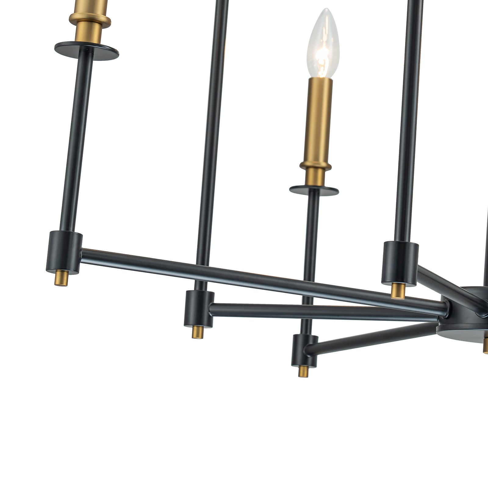 Glowlings 8-Light Modern Classic 32-Inch Wide Dimmable Candle Style Chandelier - Perfect for Dining Room, Living Room, and Bedroom Lighting