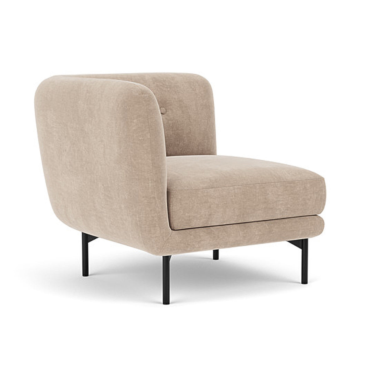 Alfred Fabric Right 1 Seater Modular Sofa - Modern Comfortable Single Chair for Living Room, Bedroom & Small Spaces