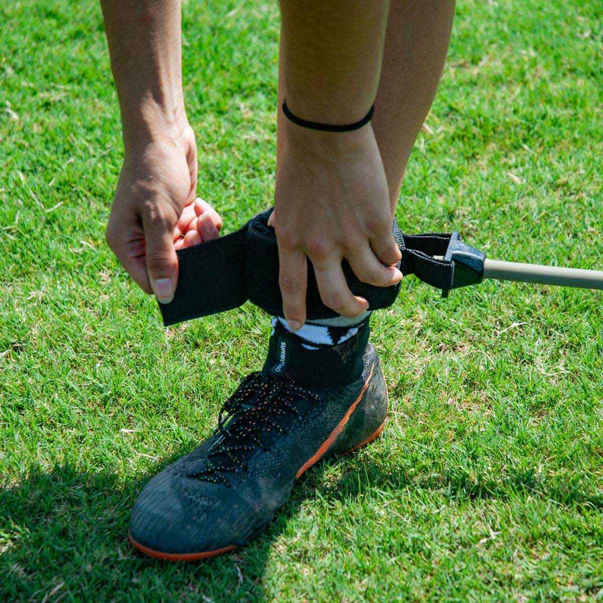 Soccer Innovations Ankle Resistance Band Pro - Adjustable Exercise Bands with Padded Ankle Cuffs for Strength Training, Soccer Drills & Physical Therapy - Perfect for Athletes, Fitness & Home Workouts