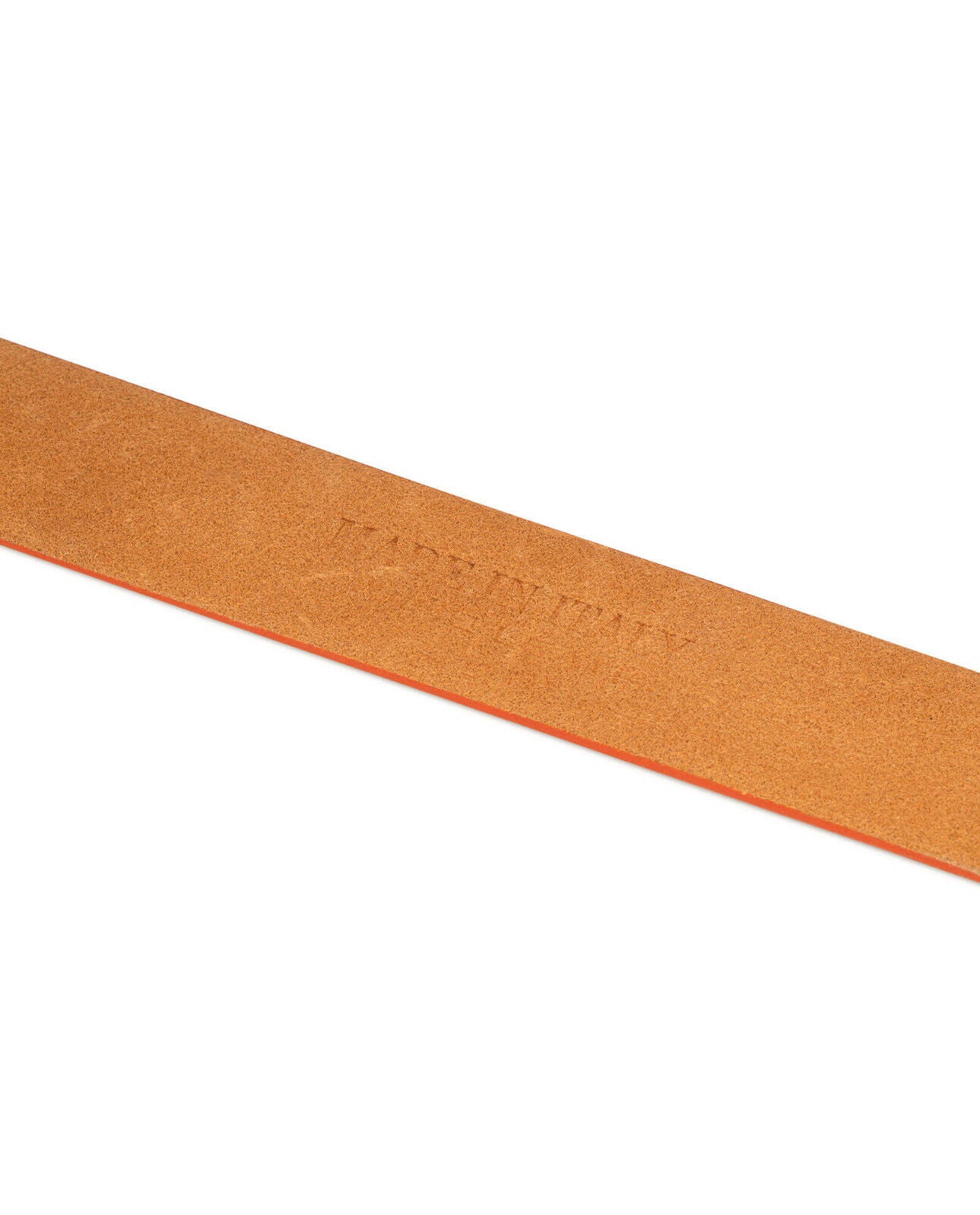 Genuine Leather 35mm Orange Belt Strap for Men - Replacement Strap Compatible with Louis Vuitton Buckles | Perfect for Casual Wear, Office & Formal Occasions