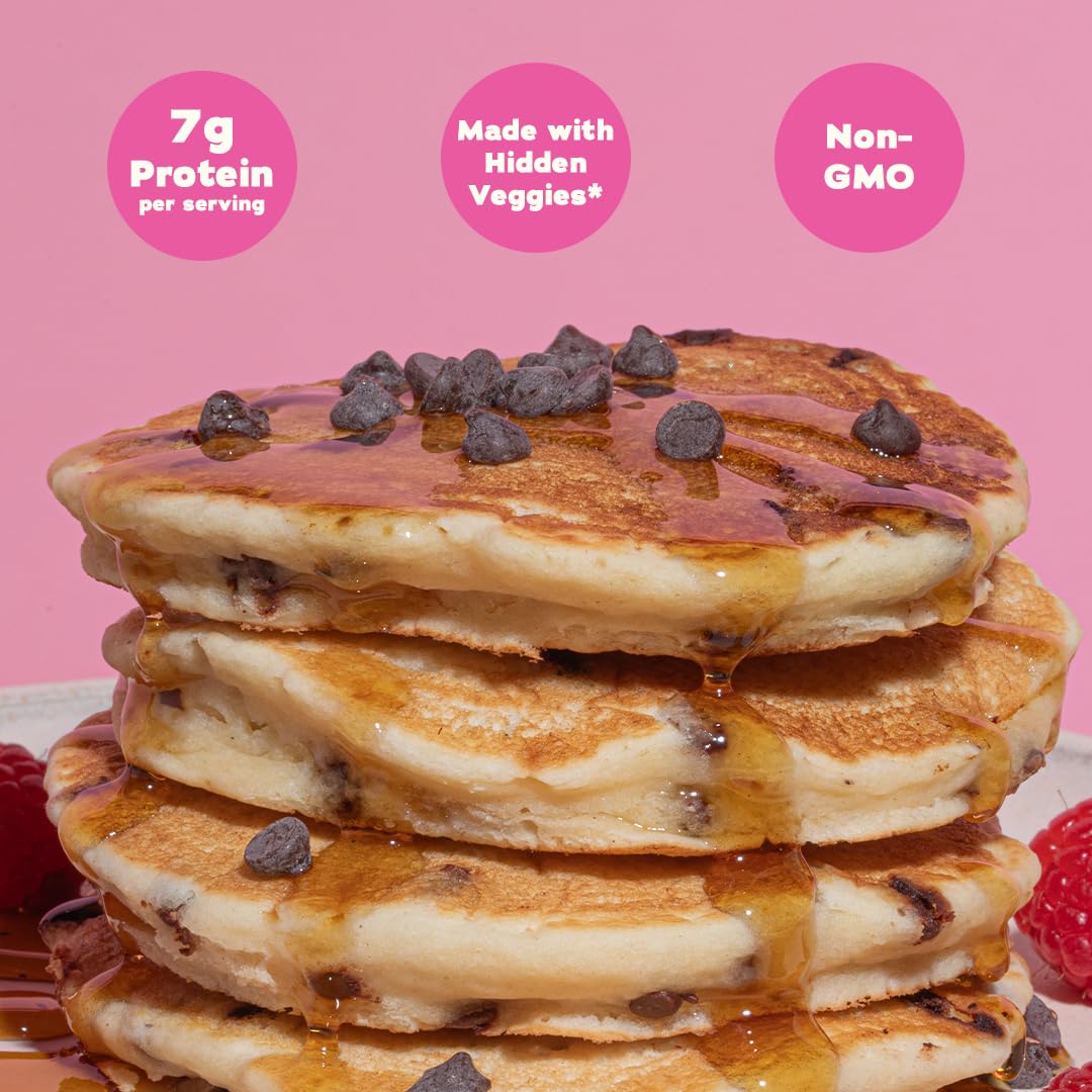 Hidden Harvest Pancake & Waffle Mix - Chocolate Chip (20oz) - Perfect for Breakfast, Brunch, and Family Gatherings
