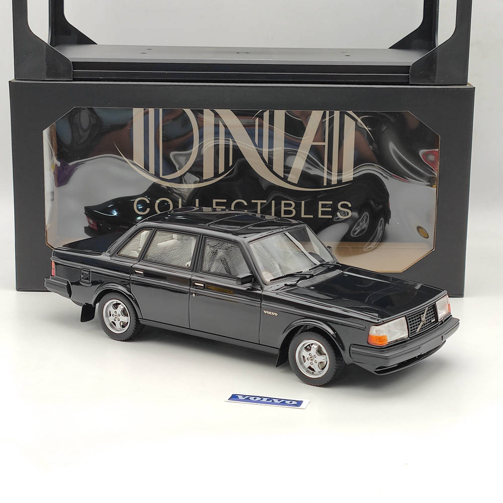 1/18 Scale Volvo 244 Turbo Resin Model Car - Limited Edition Black Collectible (DNA000116) | Perfect for Car Enthusiasts, Display Collections & Gift Giving
