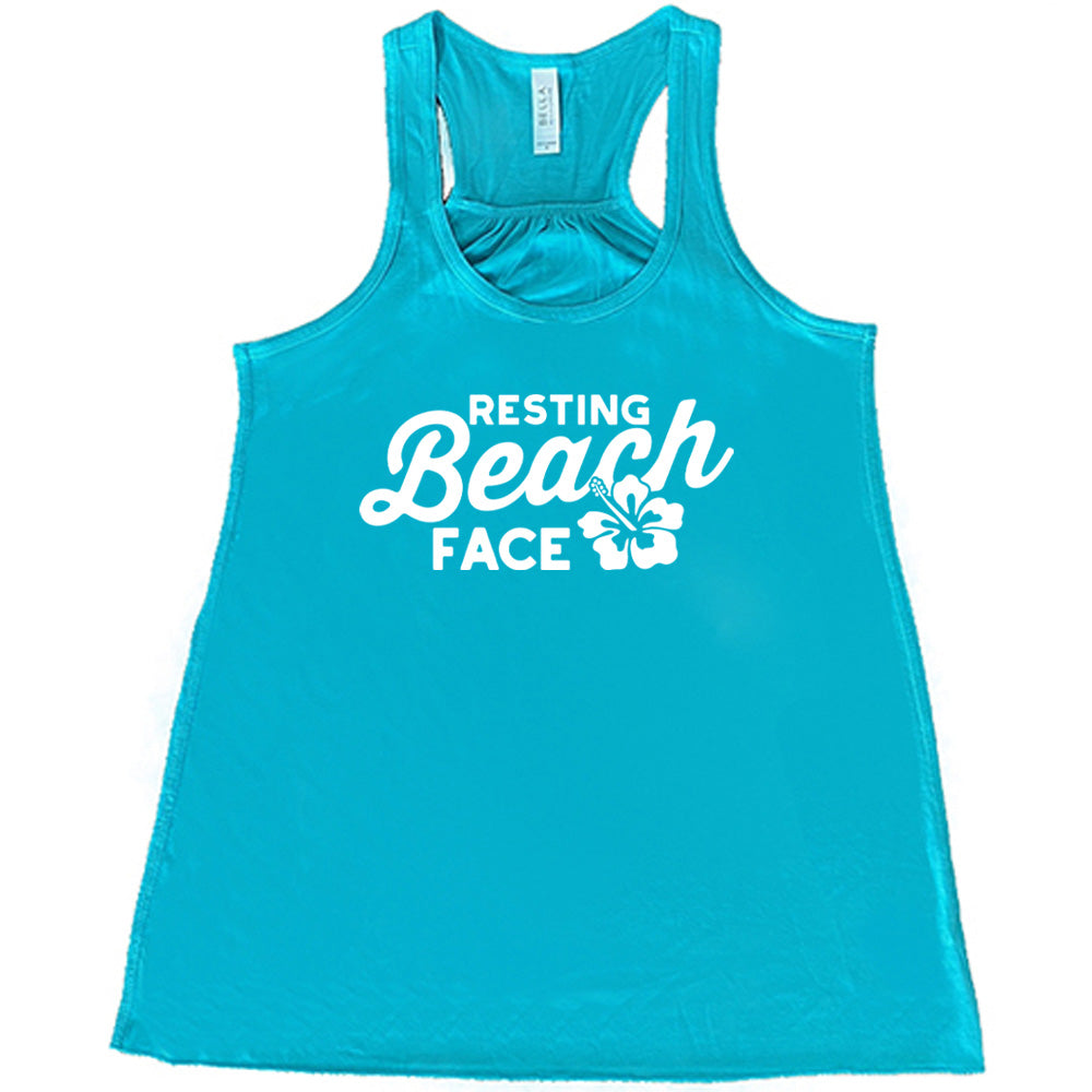Resting Beach Face Shirt - Funny Vacation T-Shirt for Women & Men - Perfect for Beach Trips, Summer Holidays & Relaxing Getaways