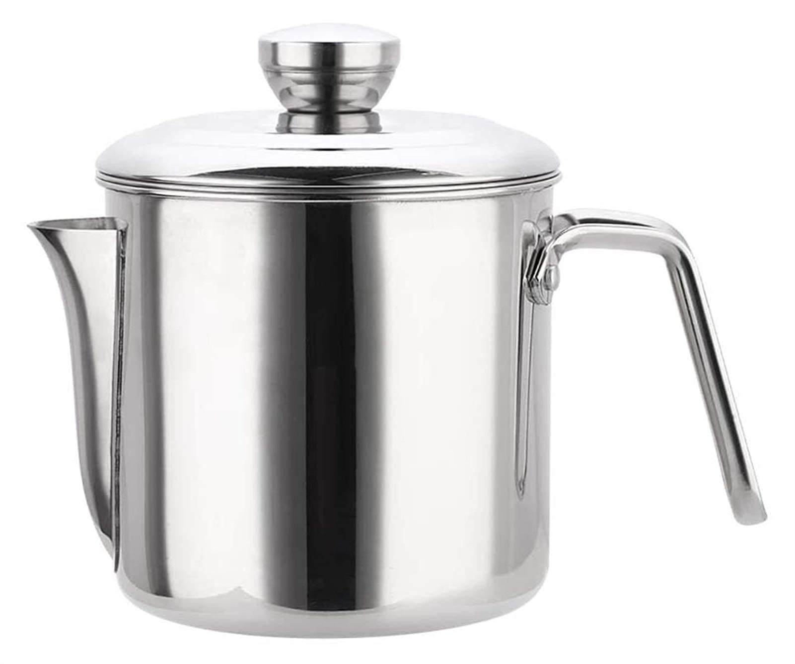 Premium Stainless Steel Olive Oil Dispenser Bottle & Vinegar Cruet Set with Oil Separator Bowl - Gravy Fat Separator Pot for Cooking, Soup Strainer & Filter - Perfect for Home Kitchen, Salad Dressing & Meal Prep