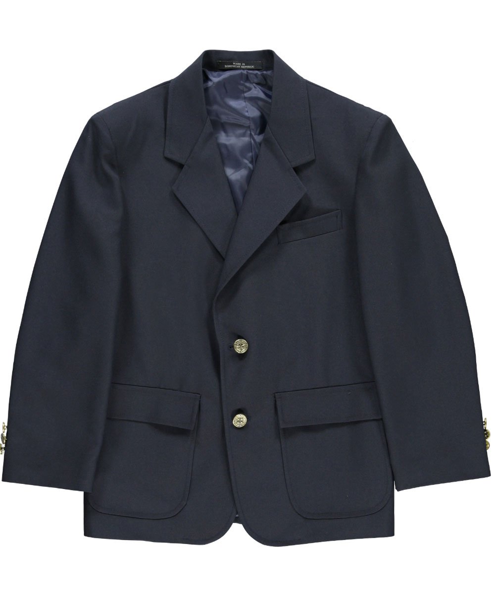 Men's Navy Blue Single-Breasted Rifle School Blazer - Size 52 - Formal Wear for School, Office & Special Occasions