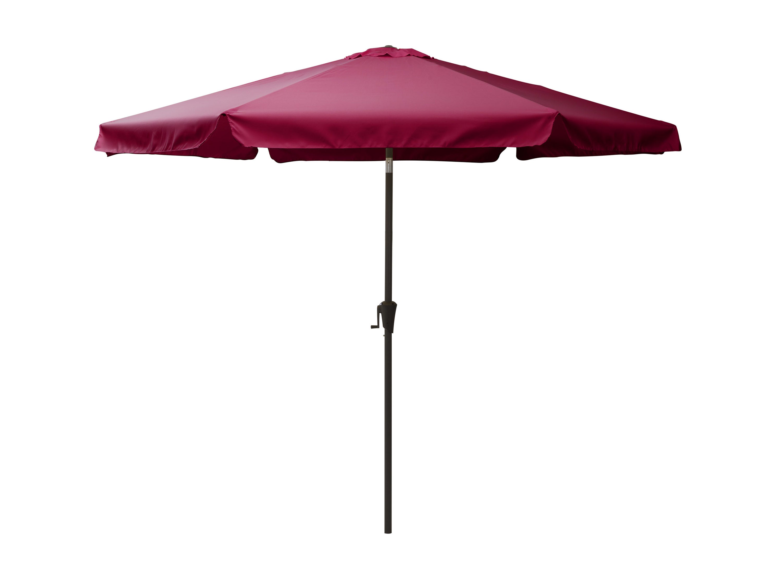 10ft Round Wine Red Patio Umbrella - Outdoor Sun Shade for Garden, Poolside, Deck, and Restaurant Use