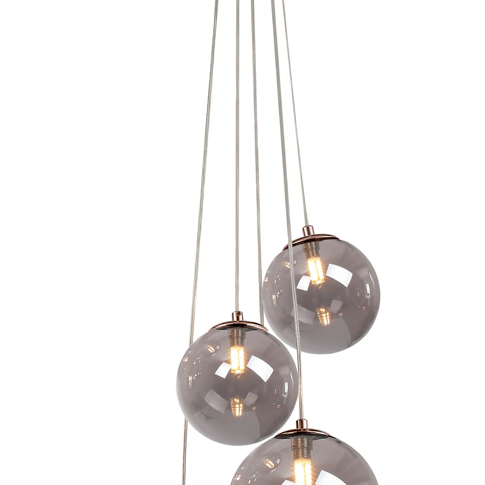 Modern Austin 5-Light Cluster Pendant with G9 Base - Elegant Ceiling Lighting for Dining Room, Kitchen Island, or Entryway
