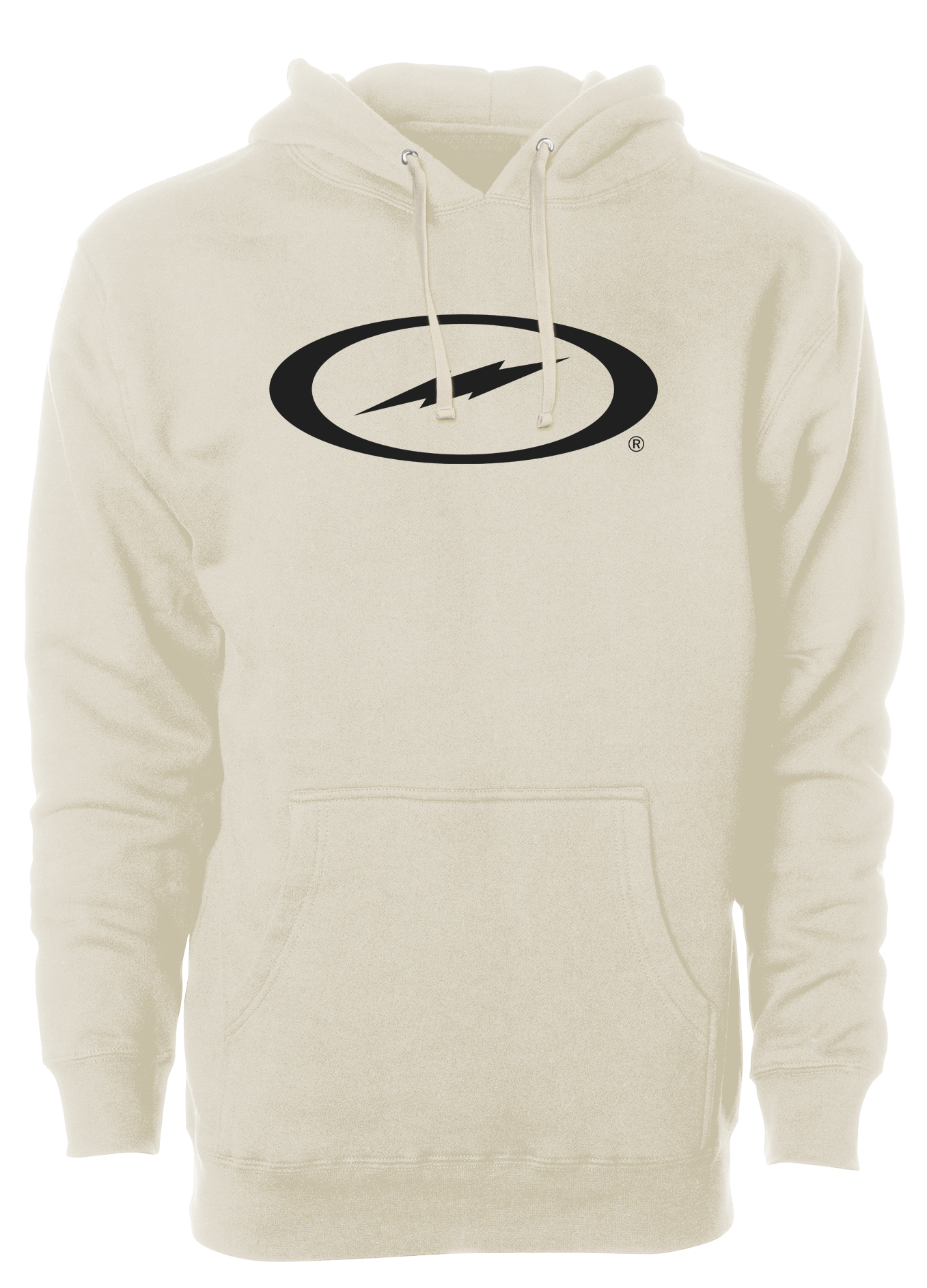 Storm Oval Bolt Logo Hoodie for Men & Women - Black Zip Up Hooded Sweatshirt for Casual Wear, Street Style & Outdoor Activities