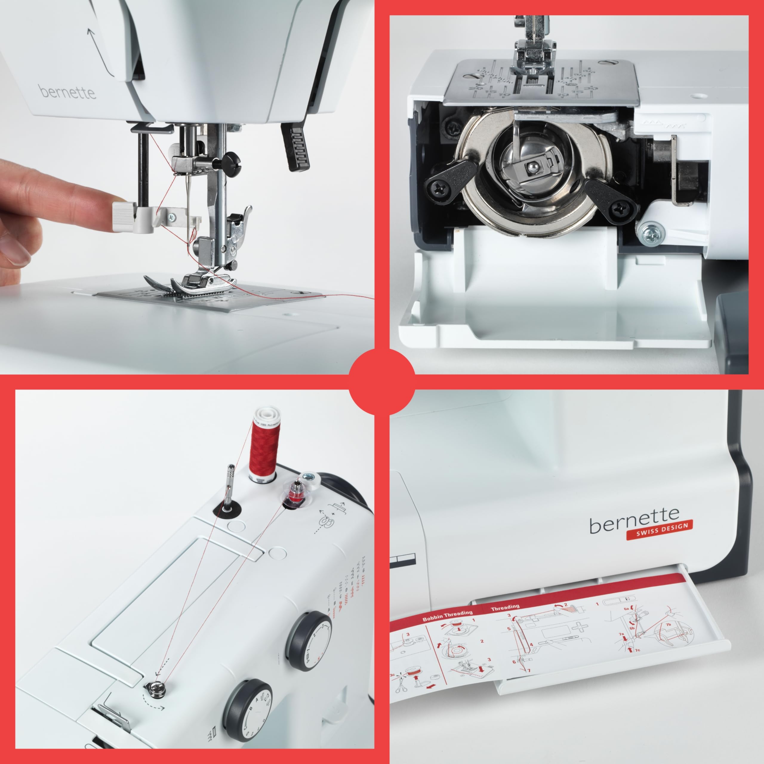 Bernette 33 Swiss Design Sewing Machine - Computerized Home & Professional Sewing for Quilting, Dressmaking & DIY Crafts