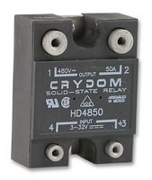 HD4850-10 Solid State Relay 12mA 32V DC Input 50A 530V AC Output 4-Pin SSR for Industrial Automation, HVAC Systems, and Power Control Applications