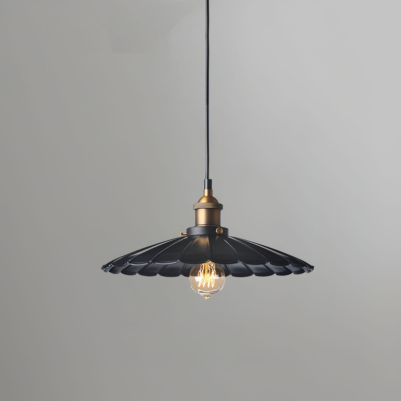 Modern Black Skirt Pendant Light - Elegant Ceiling Hanging Lamp for Dining Room, Kitchen Island & Bedroom Lighting