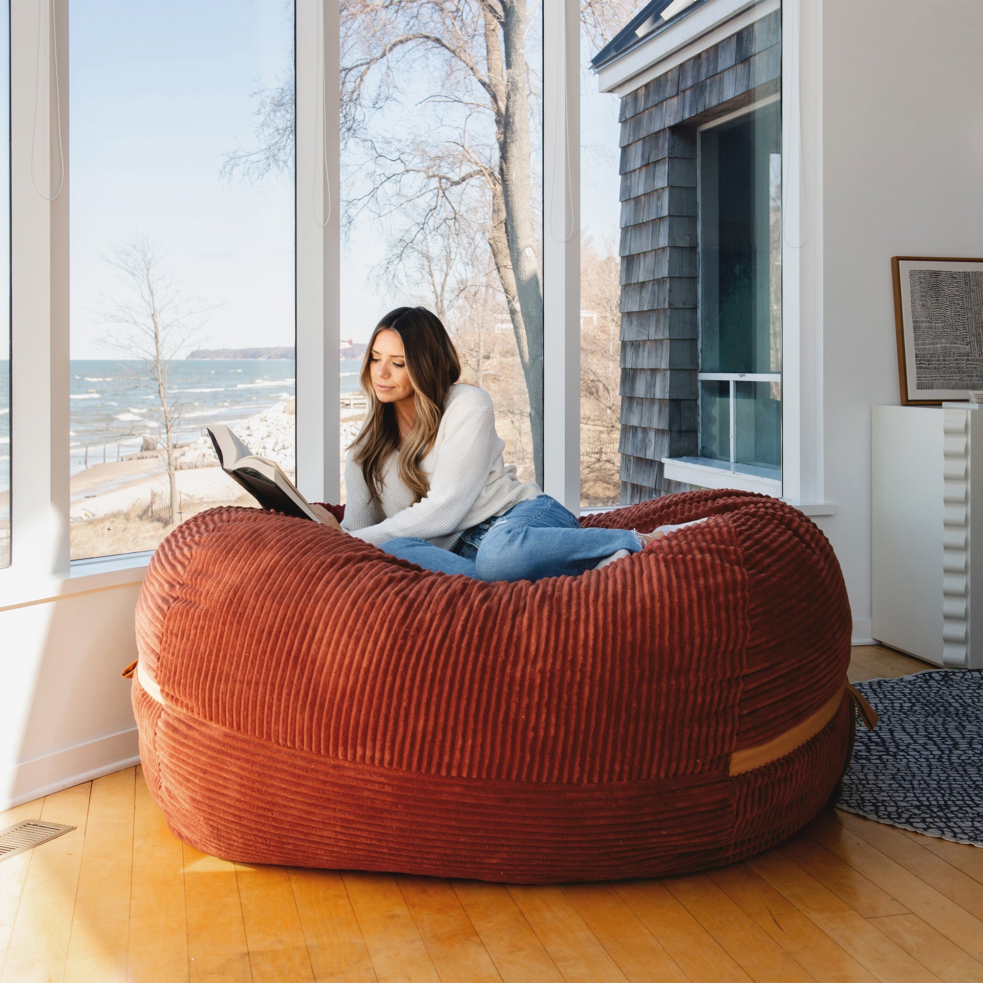 Fuf XL Dog Bed with Removable Washable Cover - Extra Large Orthopedic Pet Bed for Large Dogs, Waterproof & Chew Resistant - Perfect for Living Room, Bedroom or Kennel Use
