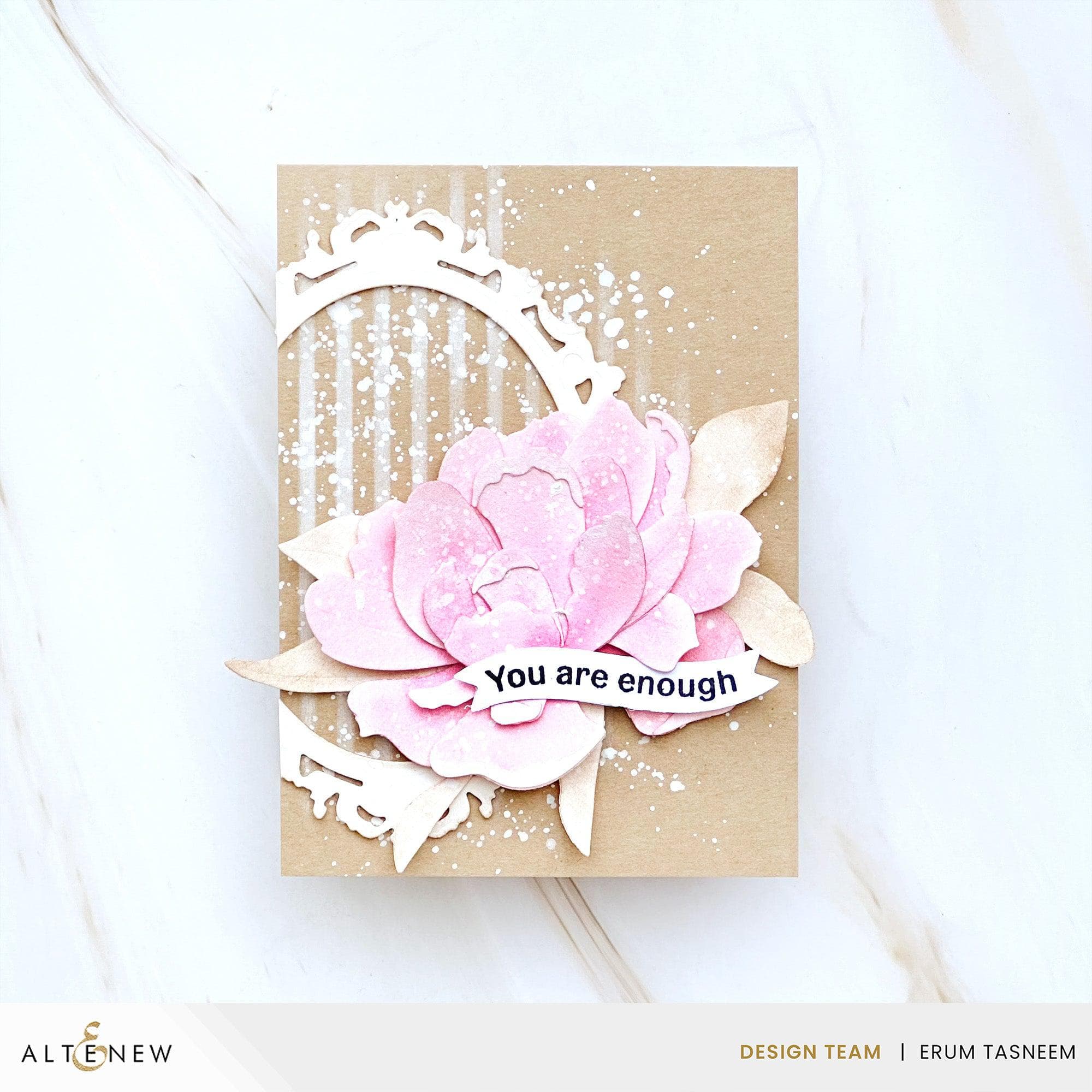 Pink Star Tulip Layering Die Set for Card Making, Scrapbooking, and DIY Paper Crafts - Perfect for Handmade Greeting Cards and Home Decor Projects