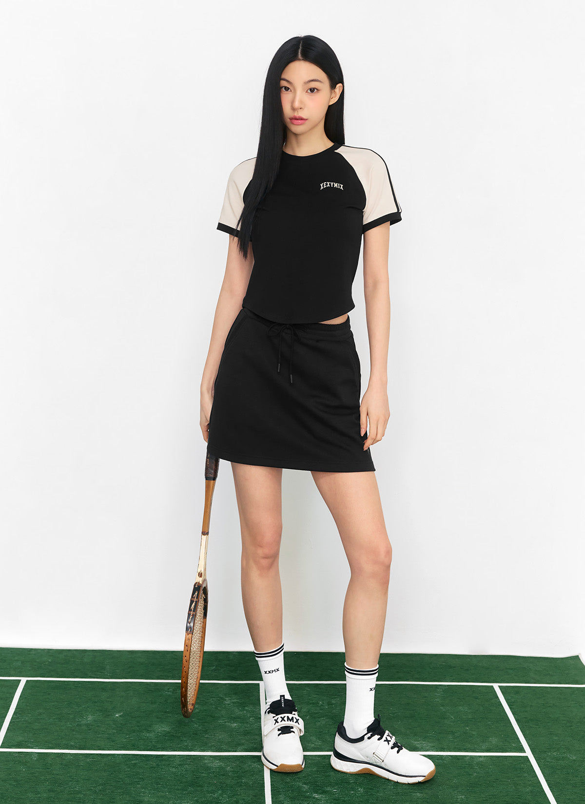Reglan Color Block Crop Short Sleeve T-Shirt for Women | Trendy Summer Casual Top | Perfect for Yoga, Beach & Streetwear Fashion