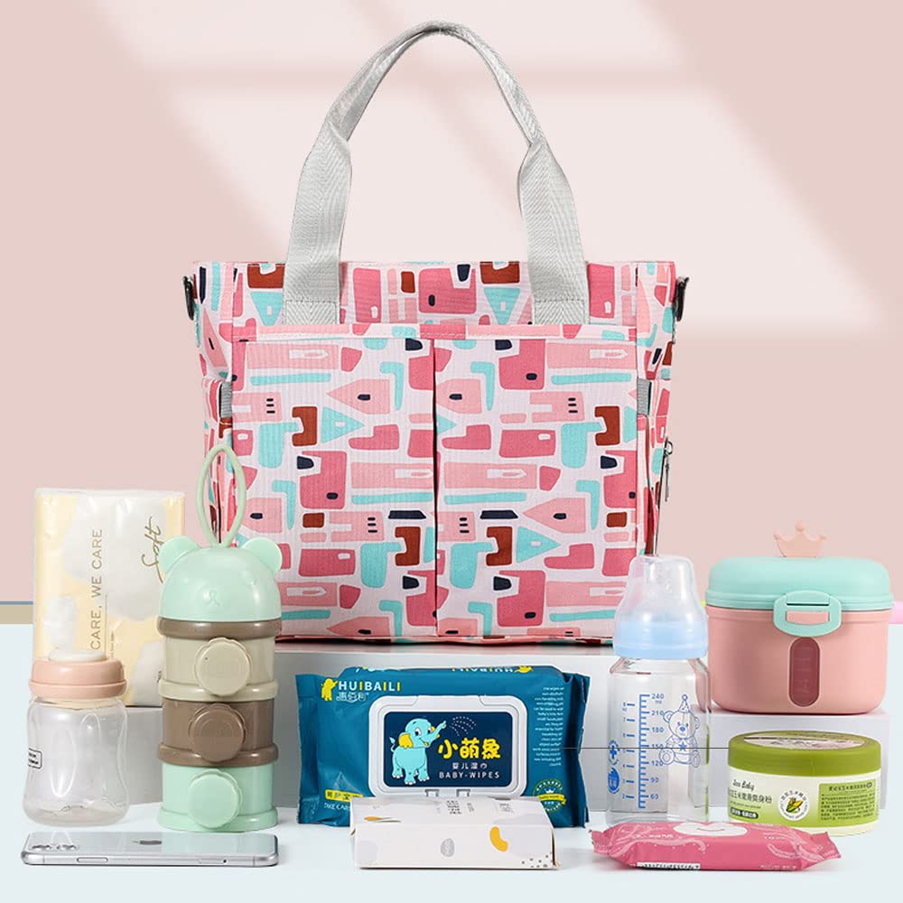 DZOZO Multifunctional Baby Diaper Bag - Waterproof Maternity Shoulder Tote for Travel, Nursing & On-the-Go Parents | Perfect for Daycare, Hospital Visits & Family Outings