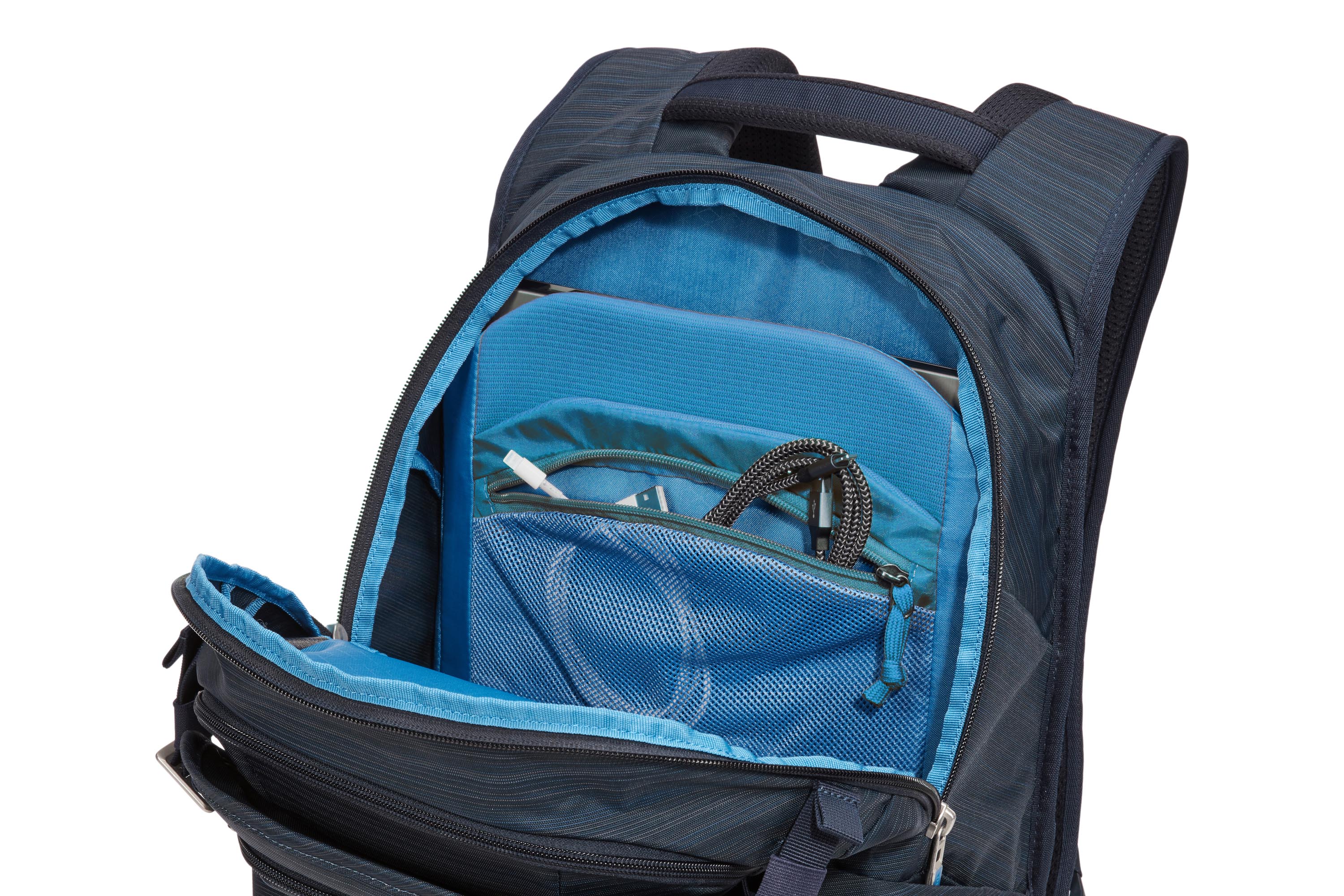 Thule Construct 24L Laptop Backpack - Carbon Blue | Water-Resistant Travel & Work Backpack for Men & Women | Perfect for Commuting, Business Trips & Daily Use