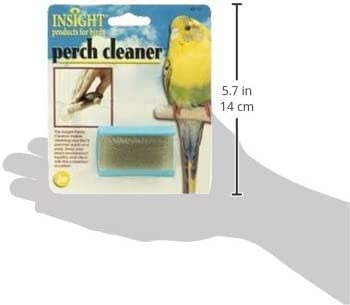JW Pet Insight Perch Cleaner - Bird Cage Cleaning Brush for Parrots, Cockatiels & Small Birds | Easy Grip Handle, Durable Bristles | Perfect for Cage Maintenance & Bird Hygiene