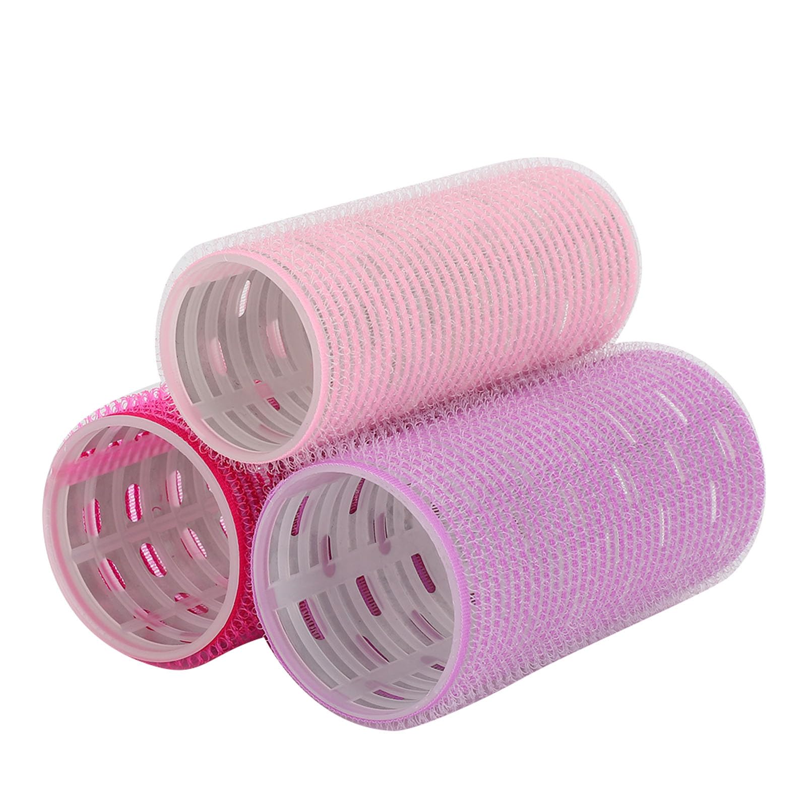 3Pcs Self-Adhesive Hair Rollers for Styling & Curling - Strong Hold Hair Curlers for Women, DIY Salon Quality Hairdressing Tools - Perfect for Home Use, Parties & Professional Styling