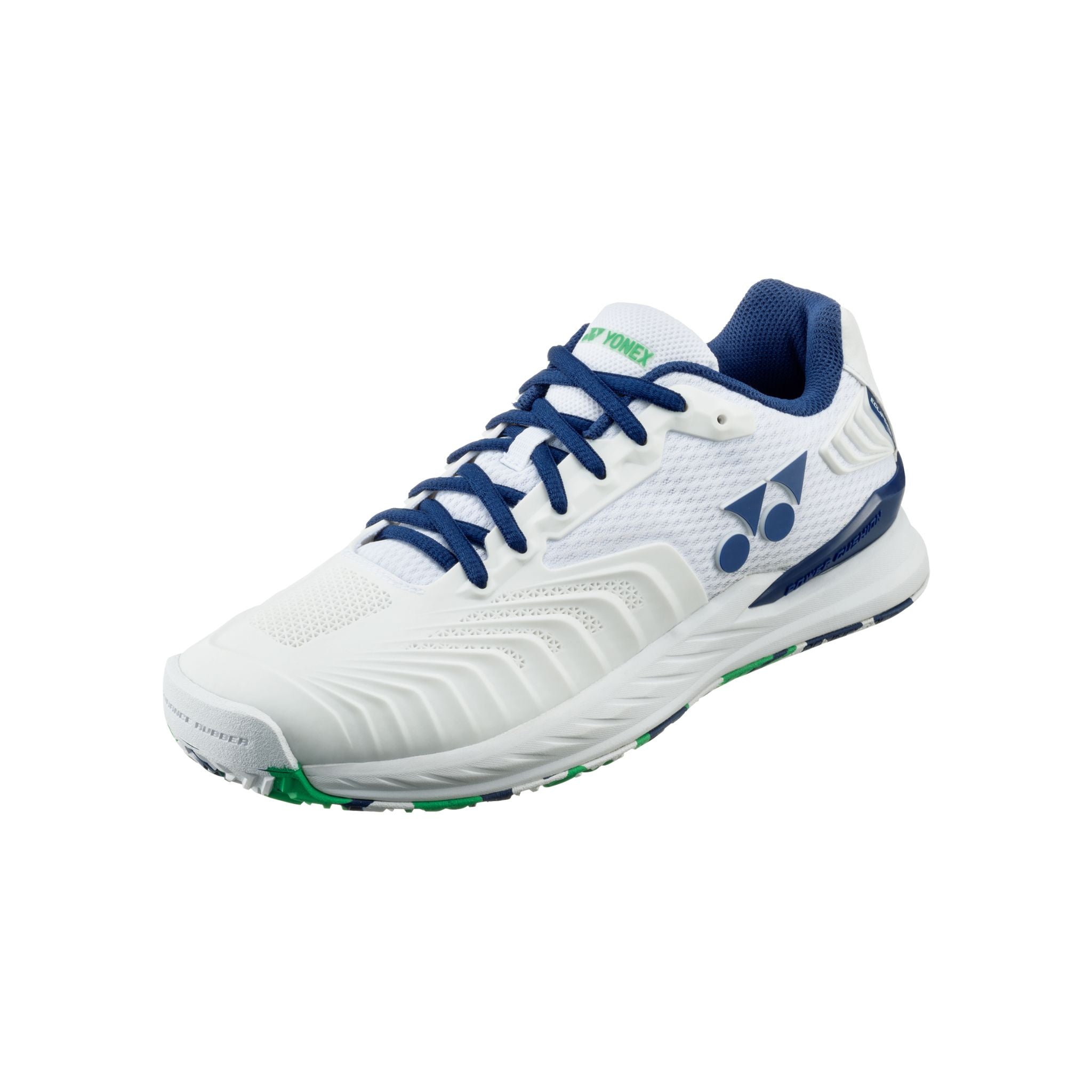 Yonex Power Cushion Eclipsion 4 Men's Tennis Shoes - White/Aloe - All Court Performance for Indoor & Outdoor Play