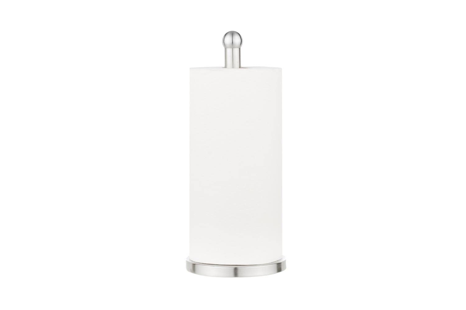 Stainless Steel Round Top Paper Towel Holder - Durable & Stylish for Kitchen, Bathroom, or Office Organization