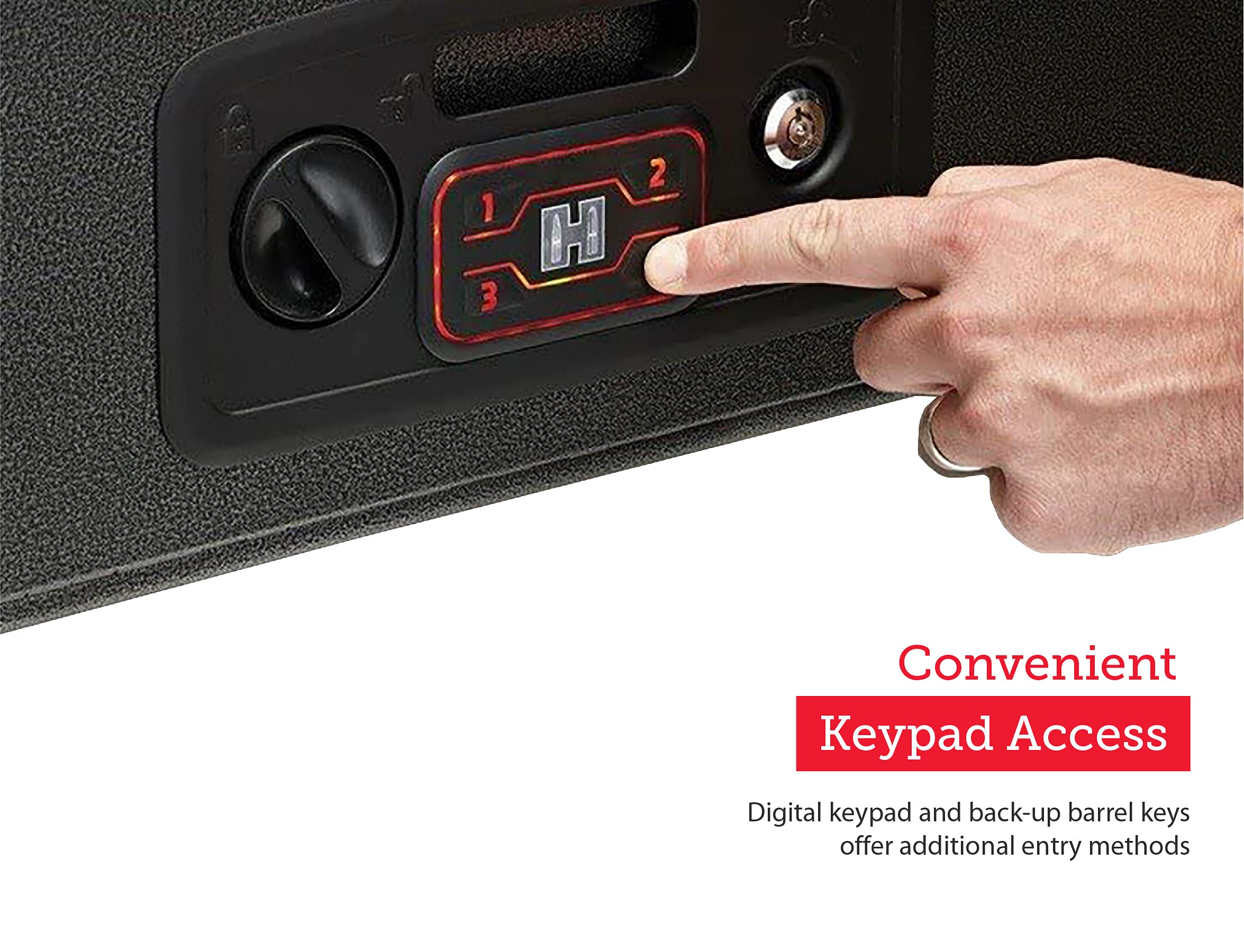 Hornady Rapid Safe AR Gun Locker with RFID Touch-Free Entry - Tamper Proof Gun Safe for Rifles, Shotguns & Accessories - Heavy Duty Firearm Storage for Home, Vehicle & Travel - Secure Weapon Protection for Hunters, Sportsmen & Gun Enthusiasts