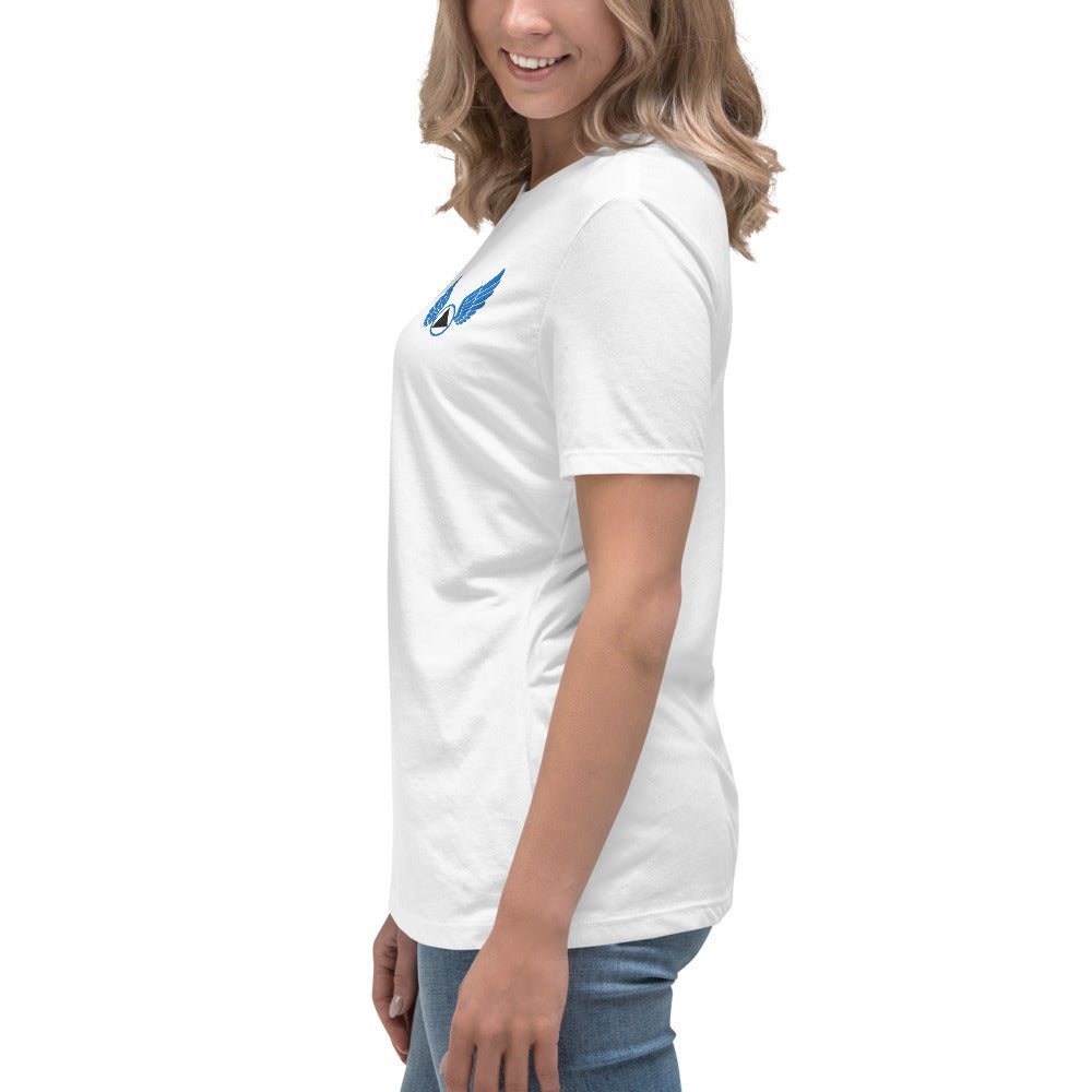 Wings of Recovery Embroidered Women's Relaxed T-Shirt - Comfortable Casual Tee for Everyday Wear | Perfect for Yoga, Running & Lounge Outfits