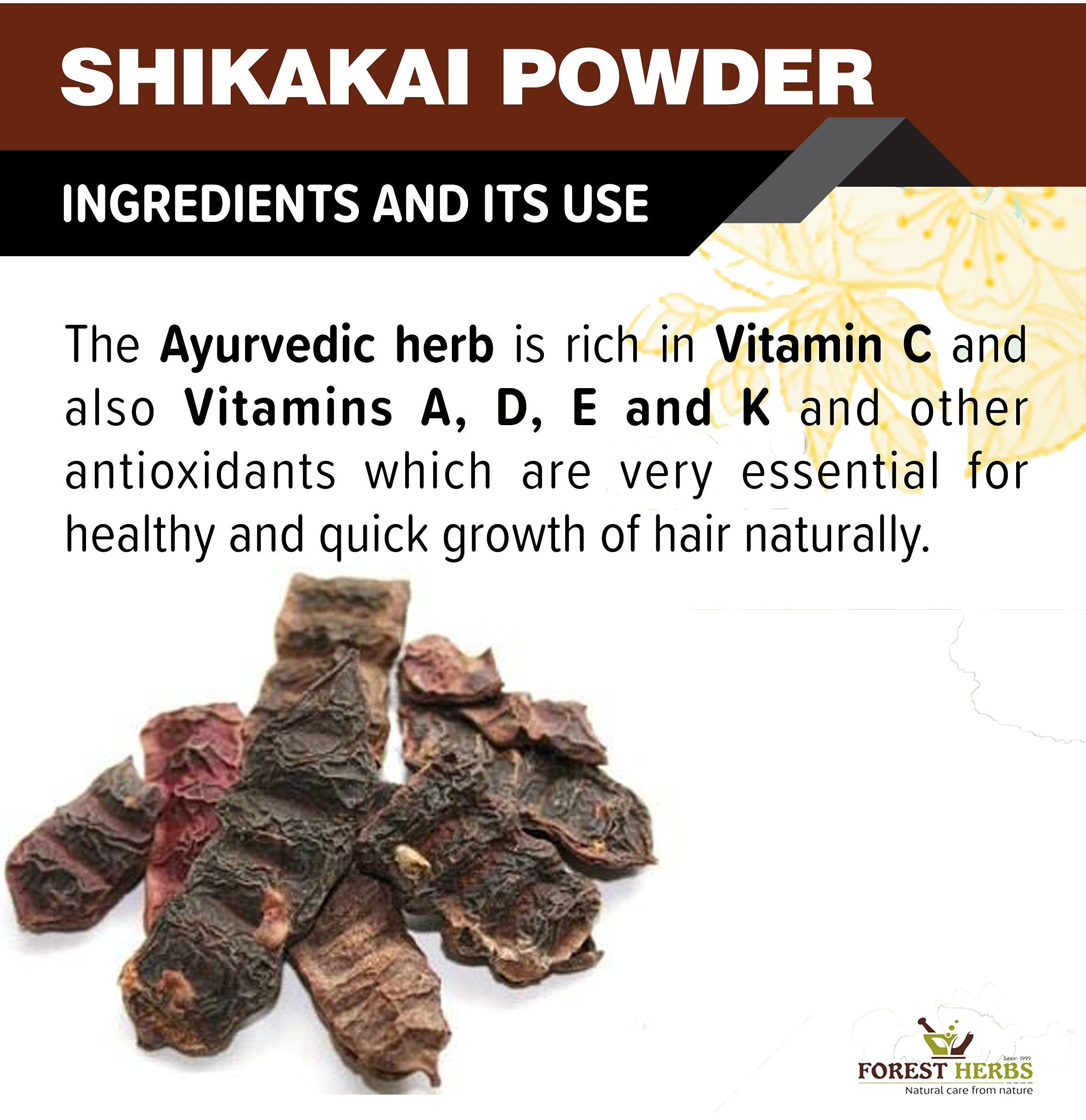 100% Pure Shikakai Powder (Acacia Concinna) | Natural Hair Conditioner for Shine & Growth | 200g Organic Hair Care Treatment | Vegan, Chemical-Free | Perfect for DIY Hair Masks & Scalp Care