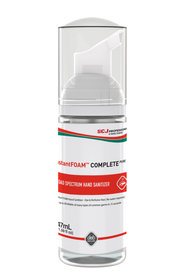 InstantFOAM Complete Sanitizer Manual Pump 47ml (12 Per Box) - Hand Sanitizer Dispenser for Home, Office, and Public Spaces - Kills 99.9% of Germs - Portable and Convenient Hygiene Solution