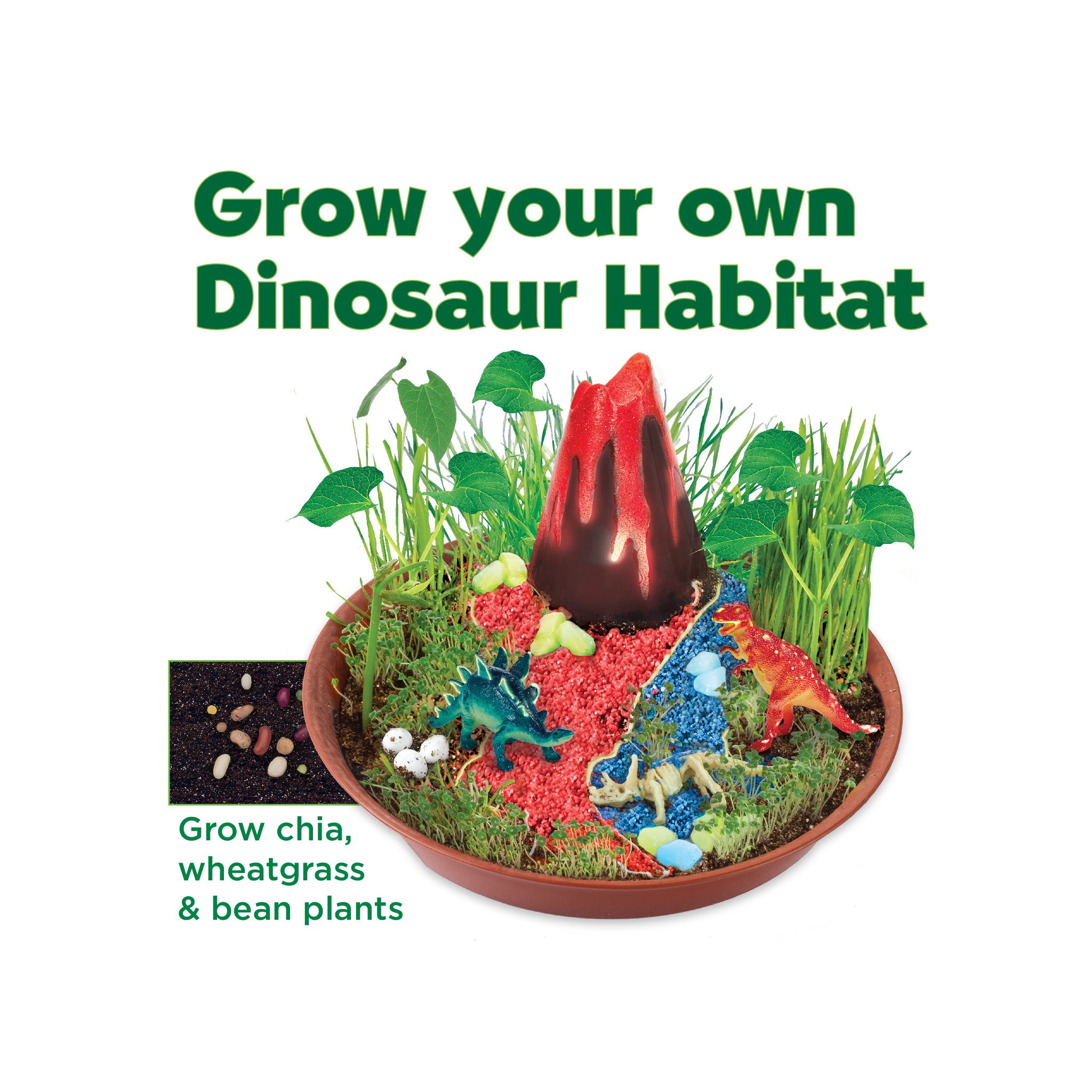 Grow N’ Glow Dinosaur Habitat Kit - Educational STEM Toy for Kids with Glow-in-the-Dark Features - Perfect for Science Experiments, Birthday Gifts & Indoor Playtime #6231000