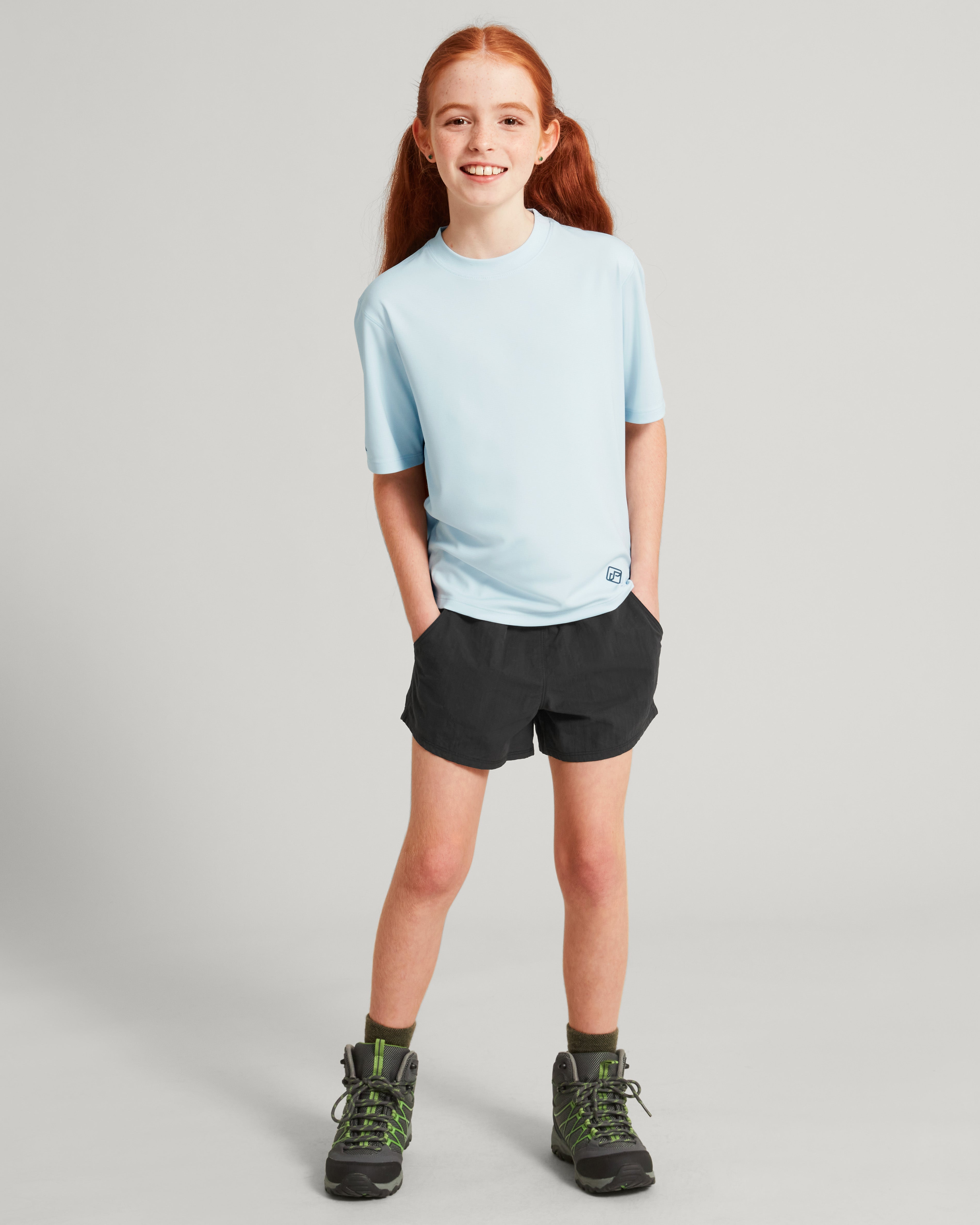 EVRY Day Girls' Black Shorts - Comfortable Casual Wear for School, Play & Summer Activities