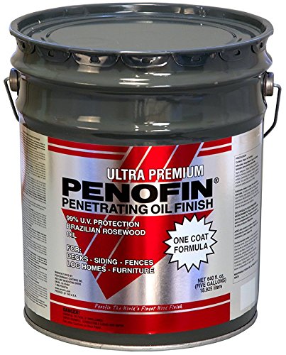 Penofin Red Label 5 Gallon Wood Stain & Sealer for Redwood - Premium Outdoor Wood Protection for Decks, Fences & Siding