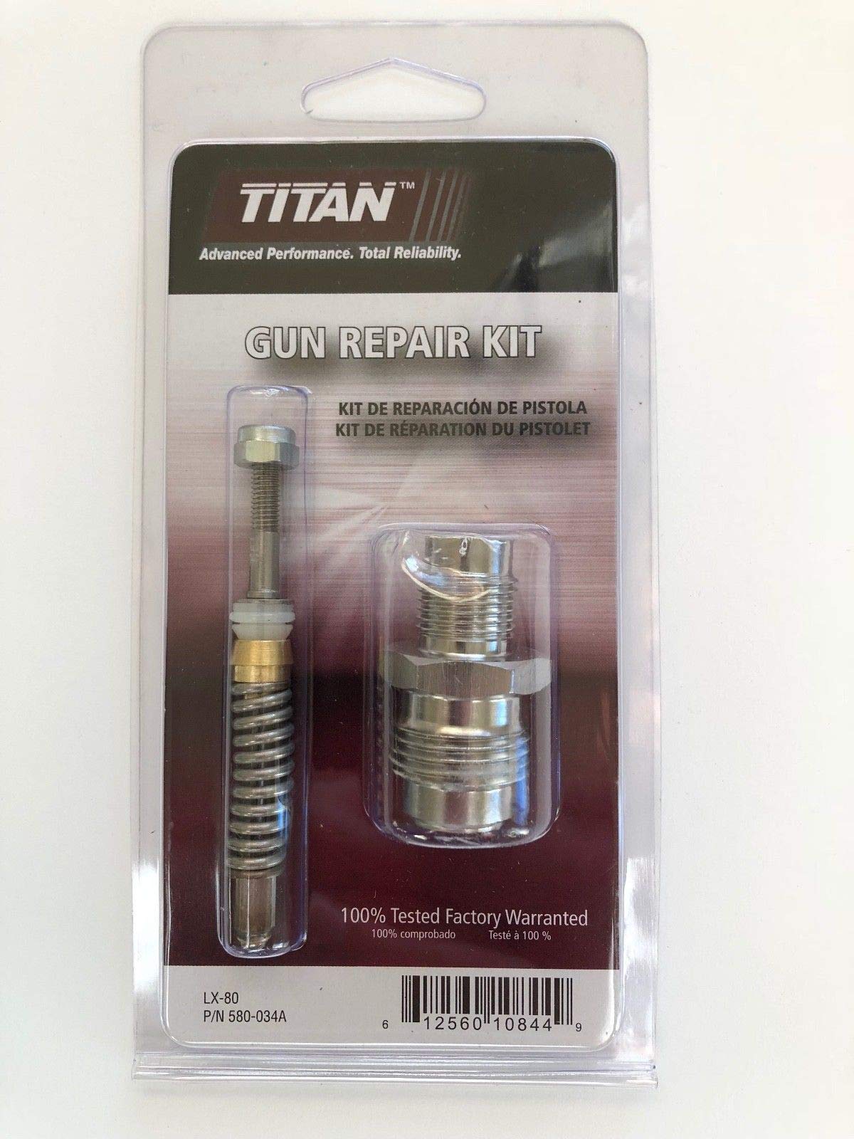 Titan LX80 LX60 Paint Spray Gun Repair Kit 580-034A – Replacement Parts for Airless Sprayers – Perfect for Home DIY & Professional Painting Projects