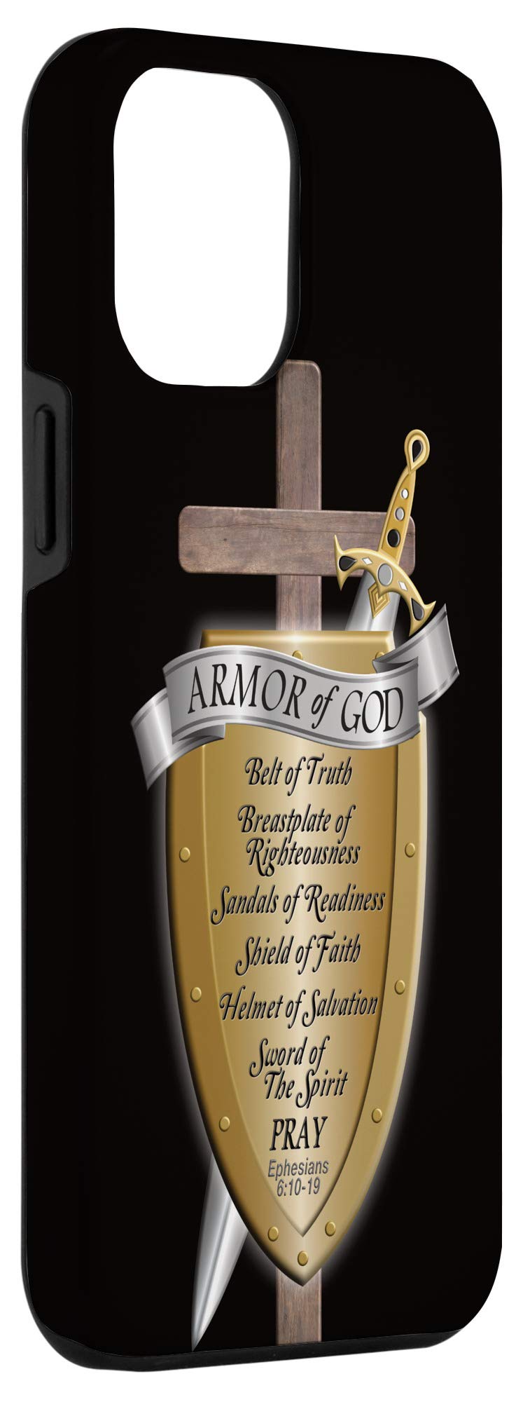 iPhone 12 Pro Max Christian Case with Cross Design & Bible Verse - Religious Protection Cover for Prayer, Church & Daily Faith Inspiration