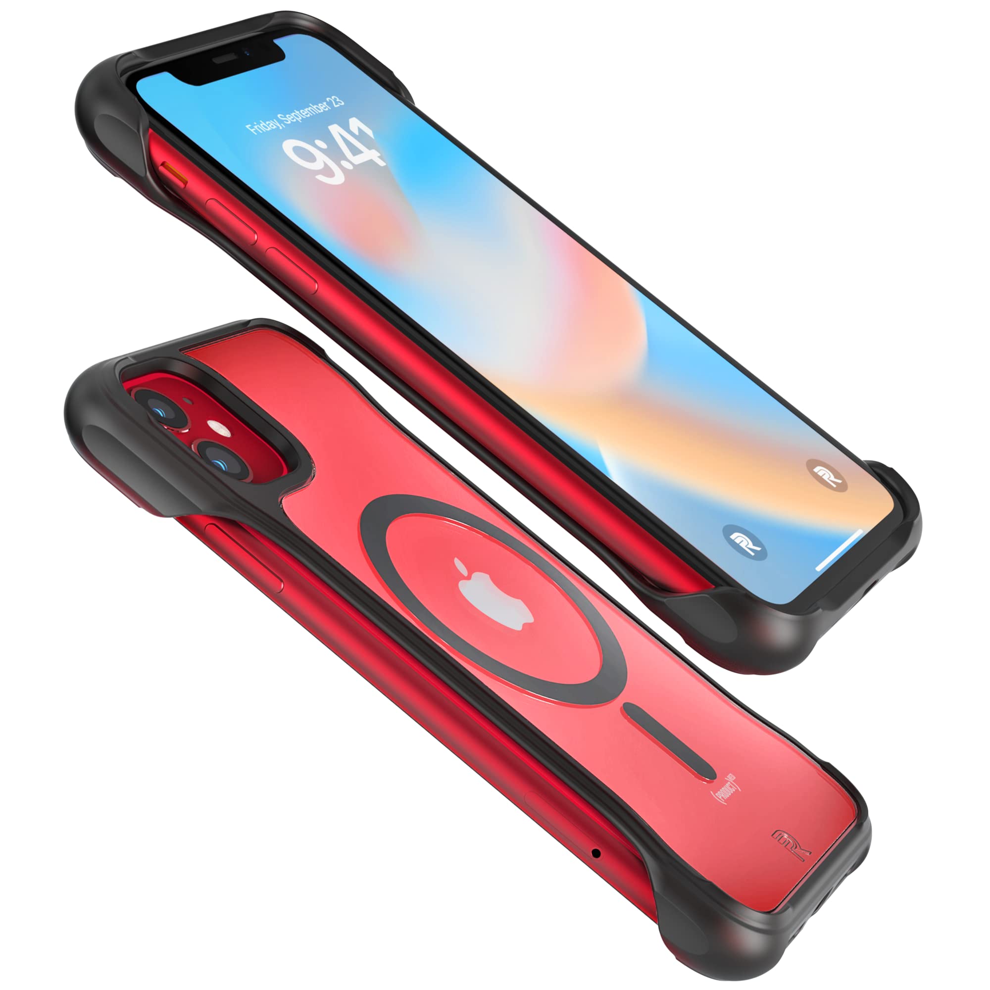 REBEL Magnetic Case for iPhone 11 [Flex Series] - MagSafe Compatible, Shockproof & Non-Yellowing Clear Cover with Strong Magnets & Exposed Sides | Perfect for Everyday Protection, Wireless Charging & Active Lifestyles (6.1 Inch, Crystal Clear)