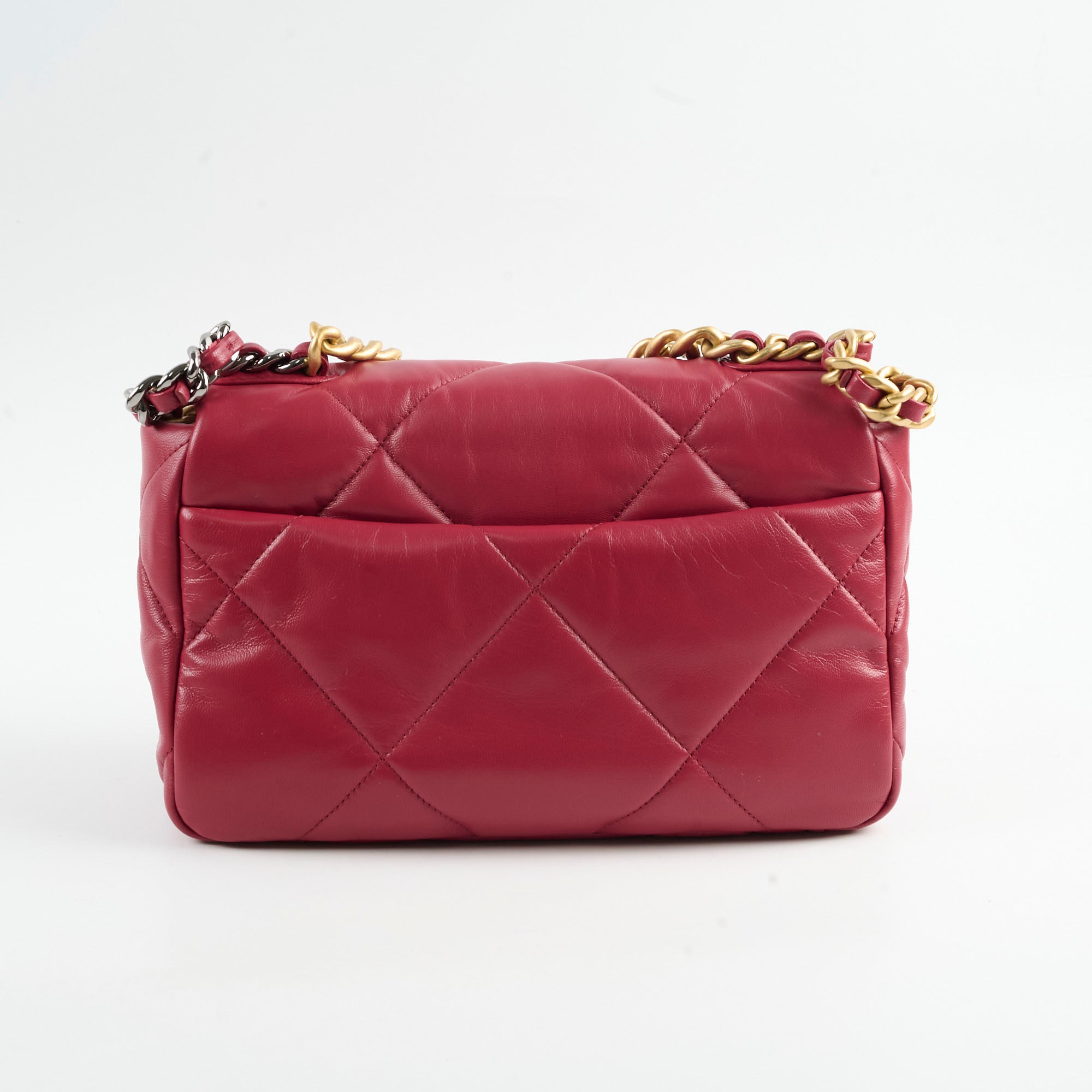 Chanel Small 19 Handbag Dark Red 28 Series - Luxury Crossbody Bag for Women, Perfect for Parties & Evening Events