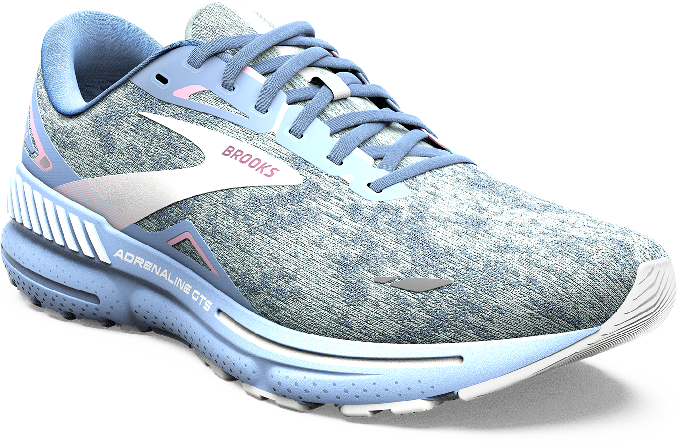 Women's Running Shoes Adrenaline GTS 23 - Lightweight Supportive Sneakers for Jogging & Training (Blue/Open Air/Pink) | Perfect for Road Running, Gym Workouts & Daily Walking