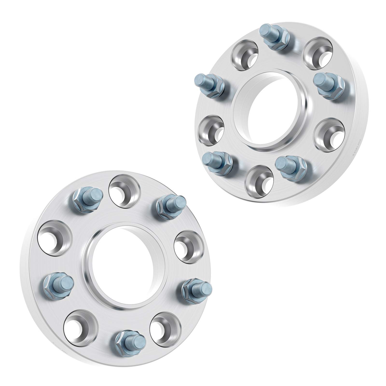 RockTrix 2-Piece 1.25 Inch Hubcentric Wheel Spacers 5x4.5 Bolt Pattern (71.5mm Bore, 1/2x20 Studs) - Compatible with Jeep Cherokee XJ, Grand Cherokee ZJ, Wrangler YJ/TJ, Liberty KJ/KK (Fits 32mm 5x114.3) - Perfect for Off-Roading, Lifting & Custom Wheel Fitment