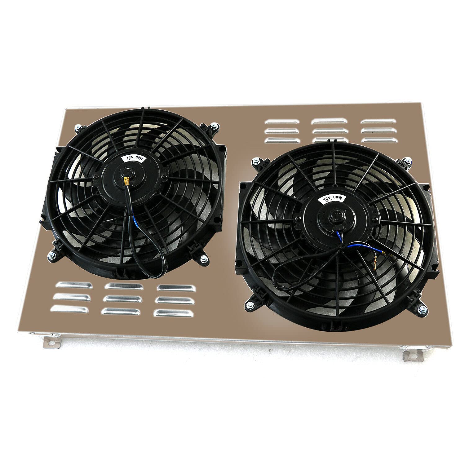 High-Performance Aluminum Radiator Shroud with Dual 12