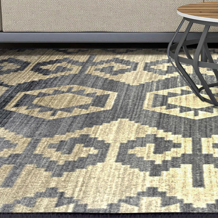 Handwoven Catori Rustic Aztec Southwestern Area Rug - Boho Chic Living Room Decor, Bedroom Carpet for Cozy Home & Office Spaces