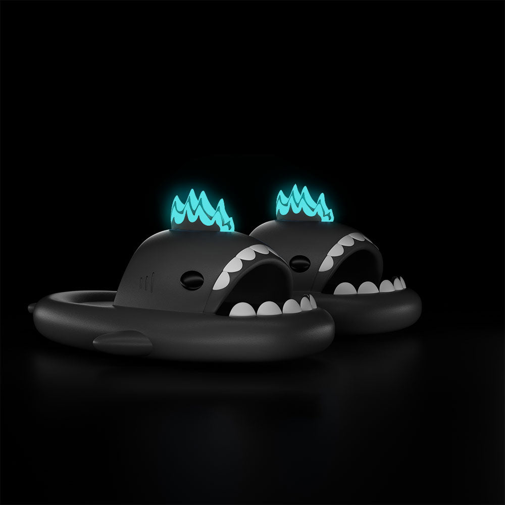 Sharkicks Basic Nuclear Kaiju Shark Slides - Comfortable & Stylish Men's & Women's Sandals for Beach, Pool, and Casual Wear