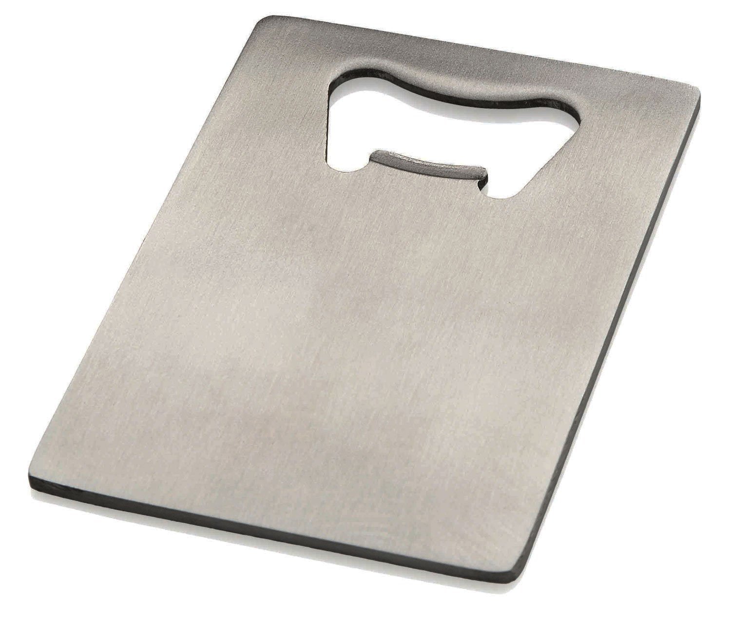 Stainless Steel Credit Card Bottle Opener - Compact Wallet-Sized Design for Bars, Parties, Camping & Everyday Carry