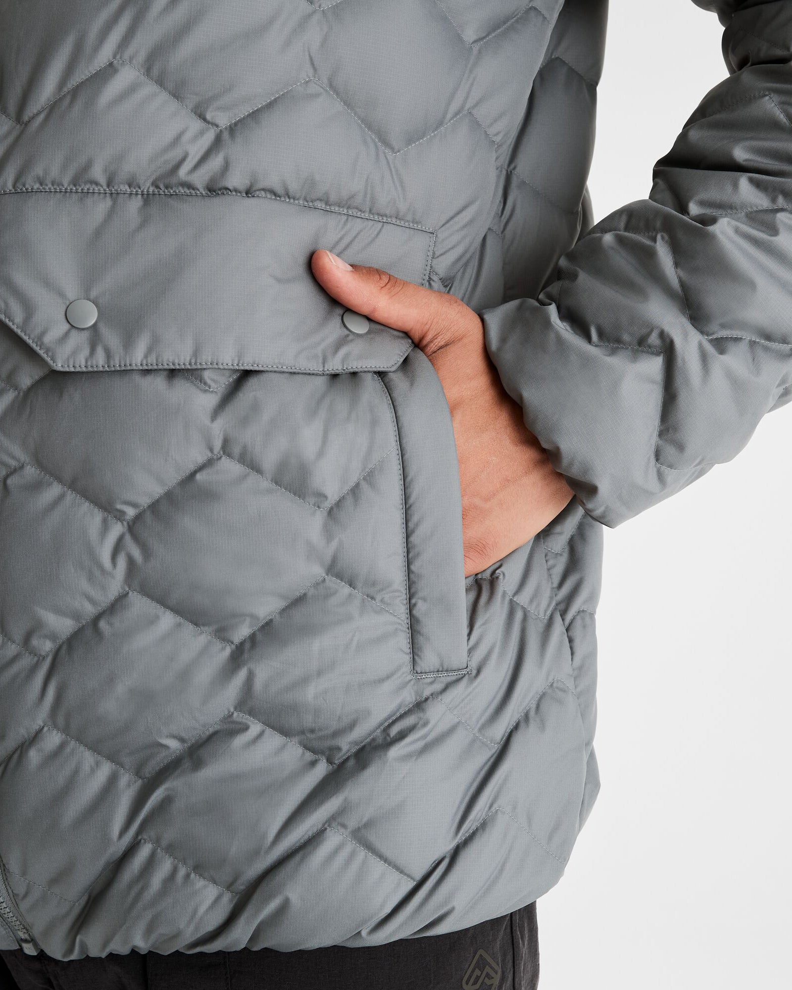 Men's Anytime Down Hooded Parka - Lightweight Warm Winter Jacket for Outdoor Activities | Moon Color