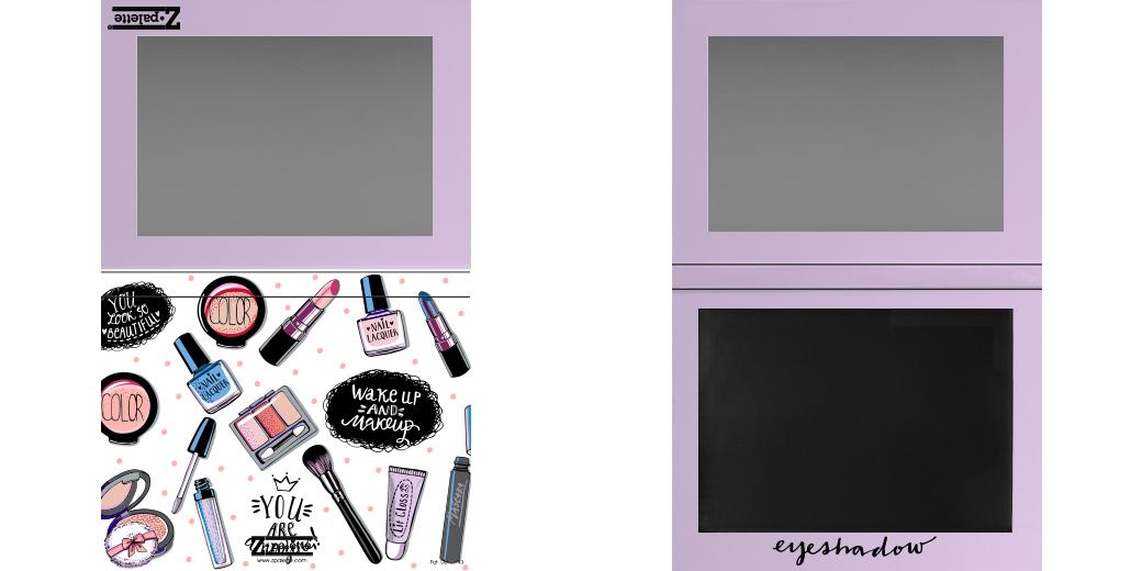 Custom Extra Large Z Palette - Magnetic Makeup Palette for Eyeshadow & Blush - Perfect for Professional Makeup Artists & Travel