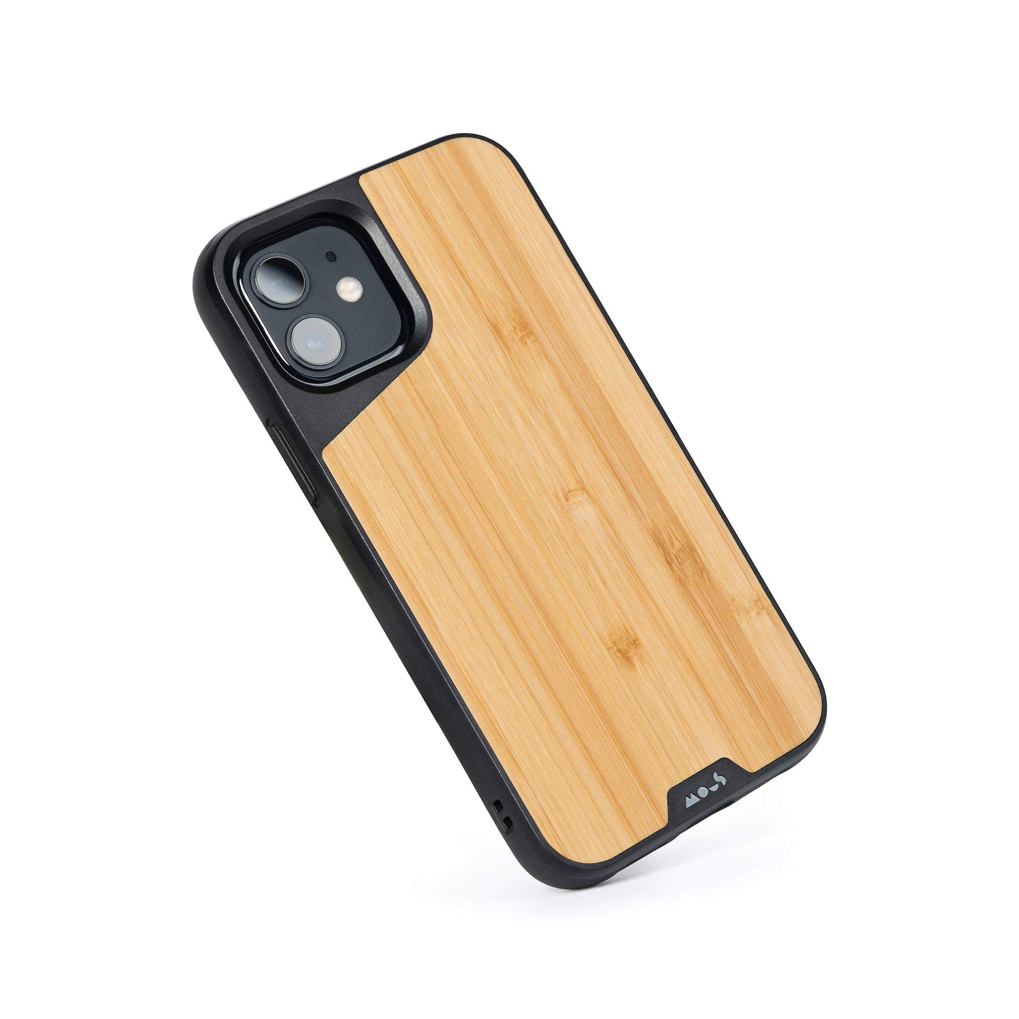 MOUS iPhone 12/12 Pro Case - MagSafe Compatible Bamboo Protective Cover | Slim Durable Design with Shock Absorption | Perfect for Outdoor Activities, Travel & Daily Use - Eco-Friendly Packaging