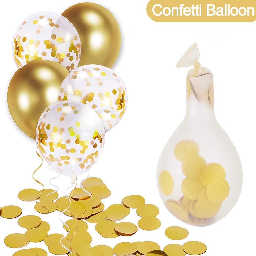 KATBUU Gold & Black Happy Birthday Decorations for Women & Girls - Elegant Party Supplies for Birthdays, Bridal Showers & Special Events