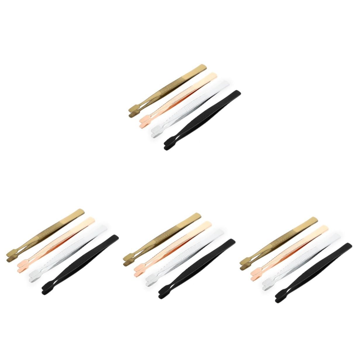 STOBOK 16-Piece Stainless Steel Stamp Collecting Tweezers Set - Round Tipped Philatelic Tweezers for Precise Handling, Letter Stamps, Soldering & Crafting | Perfect for Stamp Collectors, Jewelry Making & Electronics Repair