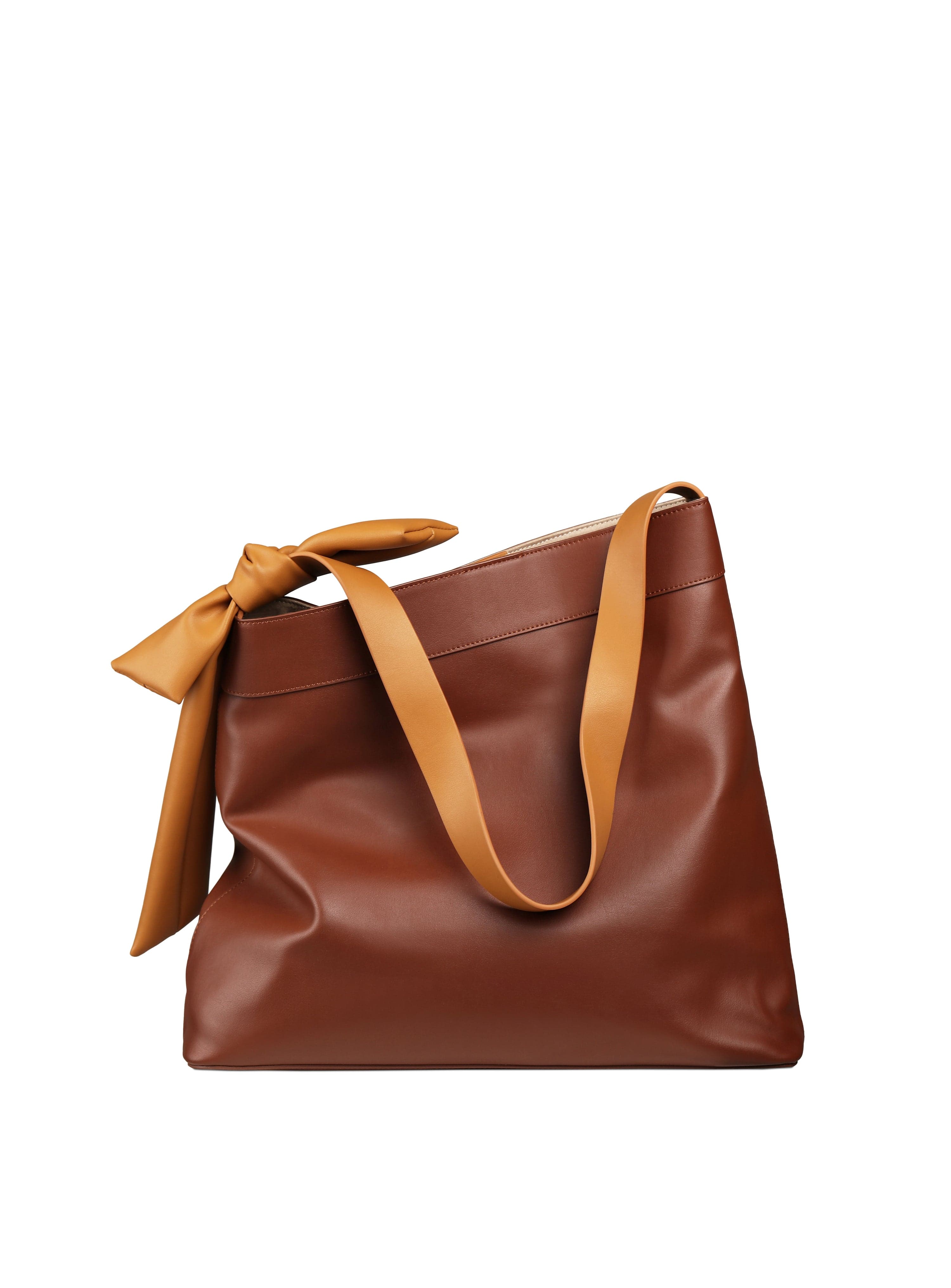 Vegan Cactus Leather Tote Bag for Women | Eco-Friendly & Sustainable Chestnut Brown Handbag | Perfect for Work, Travel & Everyday Use