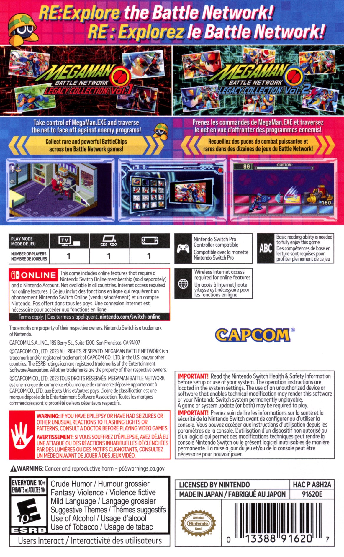 Mega Man Battle Network Legacy Collection - Classic Action RPG Game for Nintendo Switch & PC | Relive the Adventure for Retro Gaming Fans