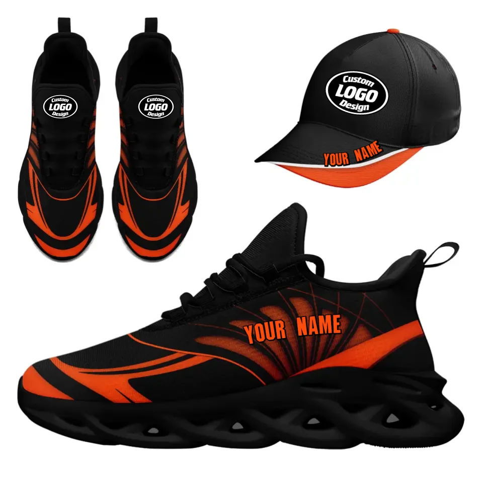 Custom Maxsoul Sneakers & Hat Combo Set - Personalized Athletic Shoes & Apparel for Gifts, Brand Promotion, Fan Festivals & Events - Perfect for Sports Enthusiasts, Streetwear Fashion & Corporate Giveaways