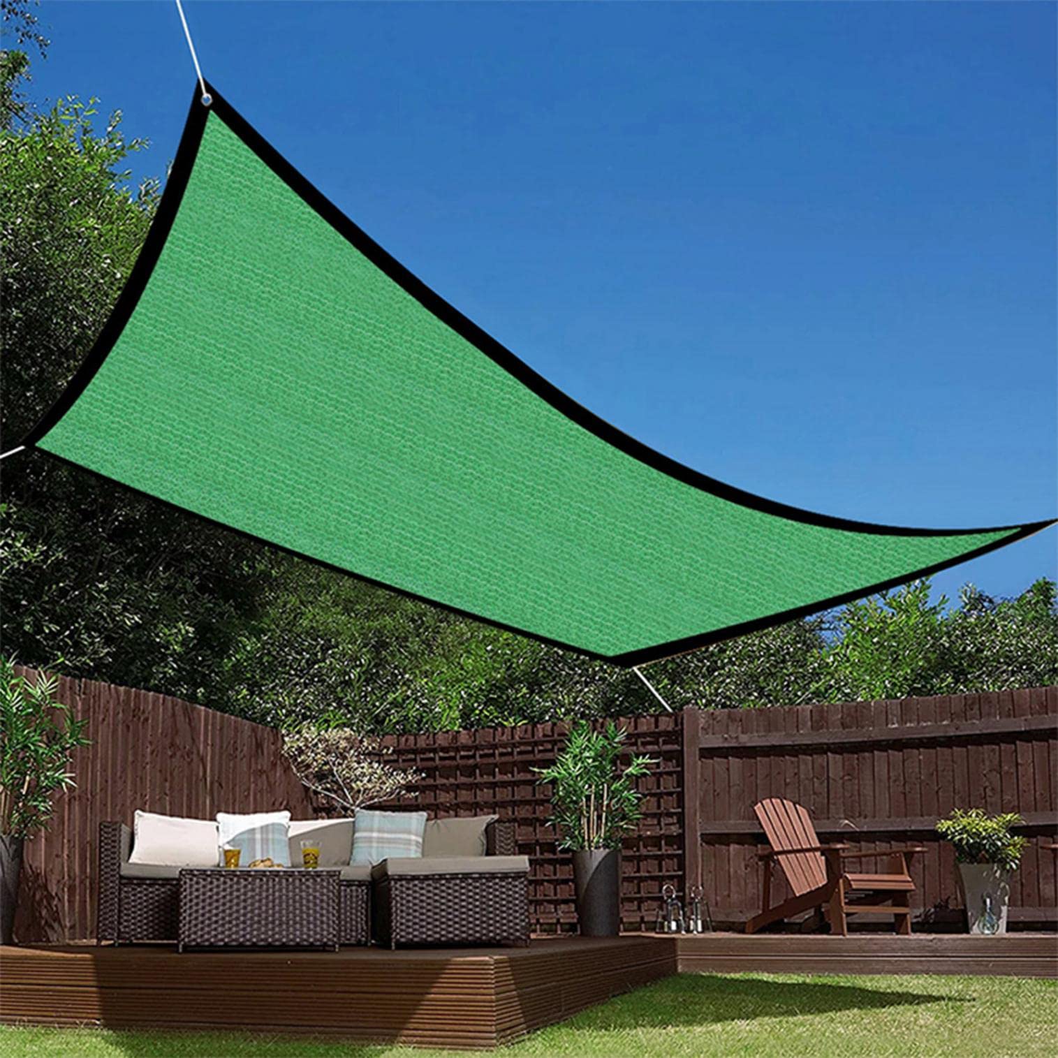Premium Sun Awning Shade Sail - 95% UV Blocking Shade Cloth for Greenhouse, Patio & Outdoor Spaces | Breathable Pergola Cover for Balcony, Deck, Porch & Railing | Easy Installation for Sun Protection & Plant Care | Perfect for Backyard Relaxation & Gardening
